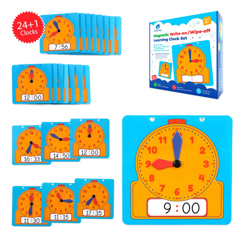 Simply Magic Reloj De Aprendizaje 24+1 Para Nios, Juego De R