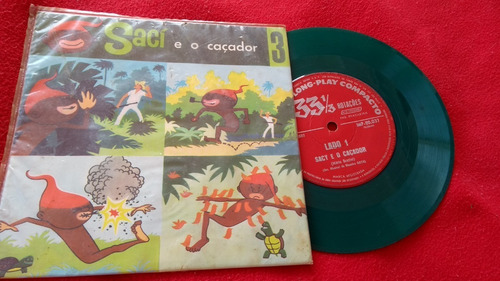 Vinil Sací E O Caçador Compacto Infantil Colorido Verde