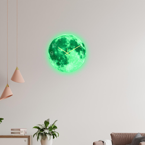 Reloj De Pared Luminoso De 12 Pulgadas Relojes Decorativos