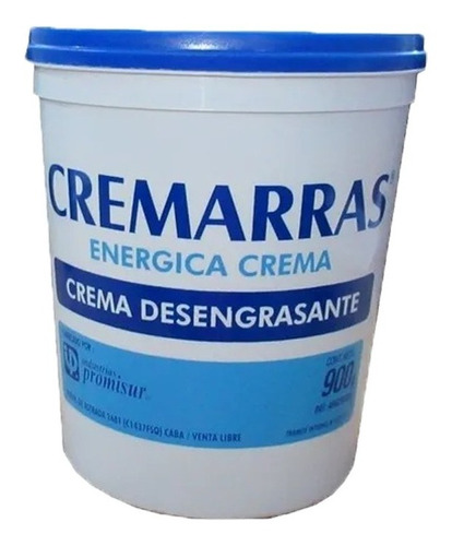 Crema Desengrasante Profesional Cremarras Pote De 900 Grs