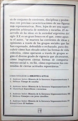 Las Ideas En La Argentina Del Siglo Xx José Luis Romero