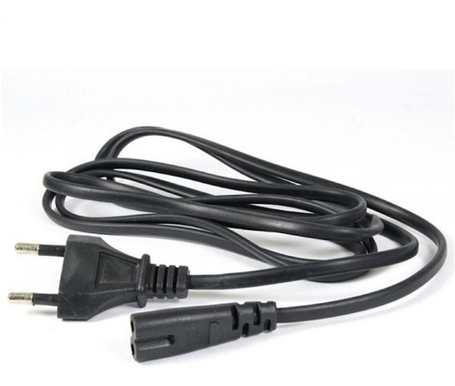 Cable De Poder Tipo 8 1.5 Metros De Color Negro G-3 P-1