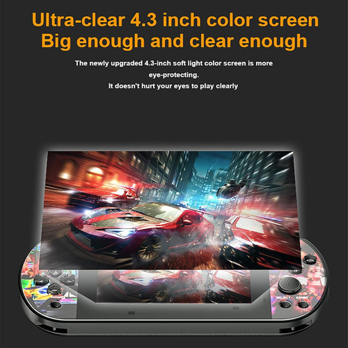 Nueva Consola De Juegos Portátil 2024: Pantalla Ips De 4.3,