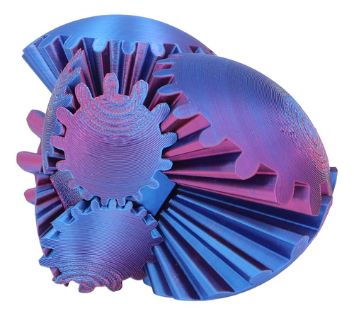 La Bola Gear Sphere De Color Azul Impresa En 3d Alivia El Es