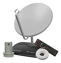 Comprar Vivensis Vx10 + Antena 60cm + Lnbf Simples + Cabo Conector