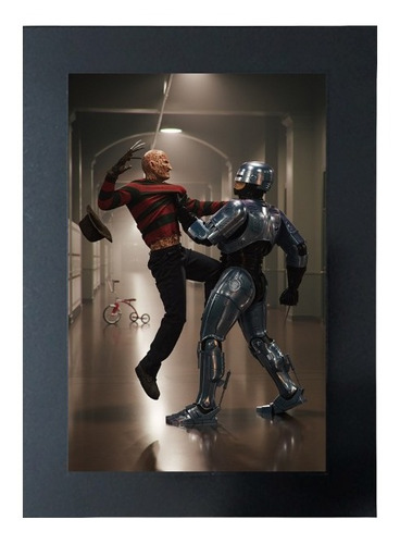 Cuadro De Freddy Krueger Vs Robocop