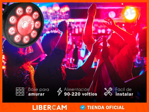 Imagen 6 de 10 de Par Led Negro Proton Rgbw Profesional 9 X 10w + 1 X 30w 120w