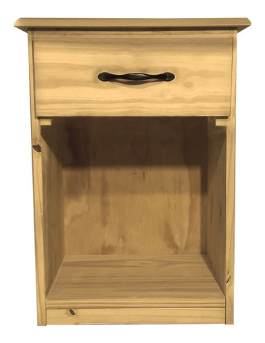 Mesita De Luz 45x60 Cm Cajon Madera Pino Macizo Resistente