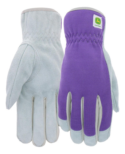 John Deere Women's Split Cowhide Leather Palm Gloves, Abrasi