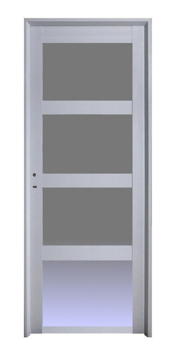 Puerta Aluminio 90x200 4 Vidrios Entero M506 Abershop