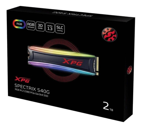 Imagen 4 de 4 de Disco sólido SSD interno XPG Spectrix S40G AS40G-2TT-C 2TB