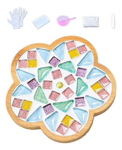 Kit De Posavasos De Mosaico Diy, Materiales Estilo G