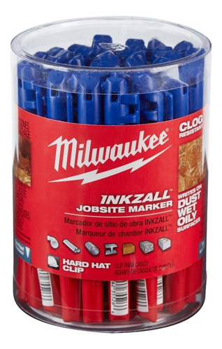 Imagen 5 de 8 de Marcador Inkzall Punta Fina Azul 48223180 Milwaukee