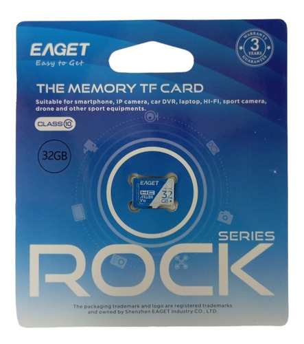 Memoria Micro Sd 32gb Eaget Clase 10 