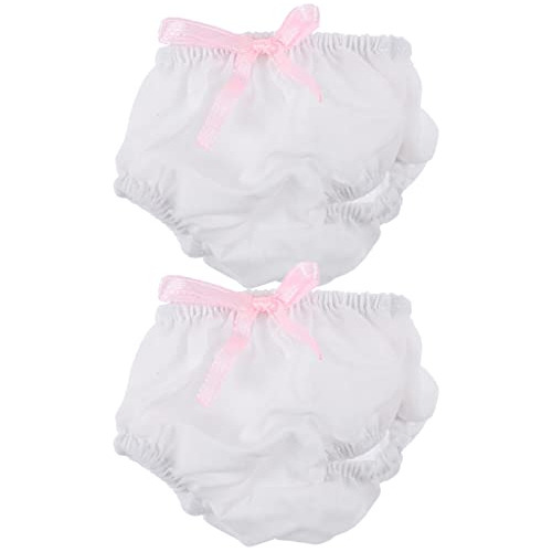 Nuobesty 2 Pack Baby Diapers Doll Ropa Interior Para Muñecas