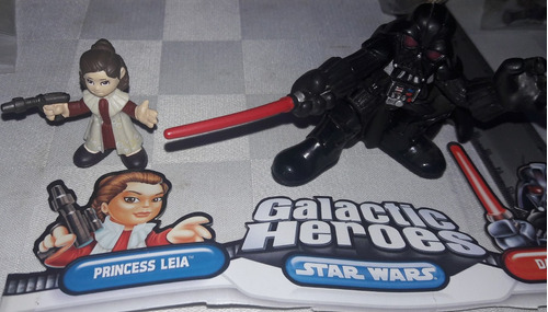 Star Wars Galactic Heroes Princess Leia & Darth Vader Hasbro