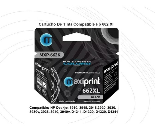 Cartucho Hp 662 Color Maxiprint Cz105al