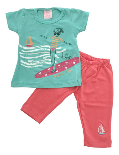 Conjunto Bebe Marca Dove Talla 0-6 Meses