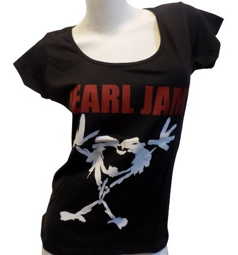 Remeras De Pearl Jam Corte Mujer Varios Modelos Que Sea Rock