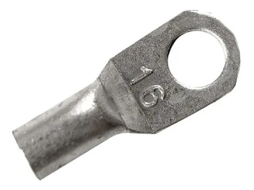 Terminal Desnudo Cobre Estañado 16mm Ojal 3/8 Pack X10