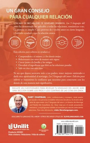 Los 5 Lenguajes Del Amor Para Solteros (revisado) (spanish E