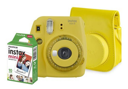 Kit Câmera Fujifilm Instax Mini 9 Amarelo Banana - 705065383