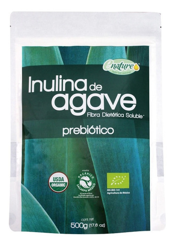 Imagen 1 de 2 de Inulina De Agave Orgánica Sabor Natural Enature 500 G