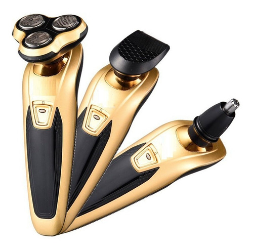 Ele-Gate Hog.54 Maquinilla De Afeitar Barba Y Oreja Eléctrica 3 En 1 Recargable Color Dorado