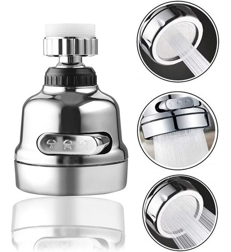 Grifo Ahorrador Agua Llave Cocina Difusor 360° 3 Modos