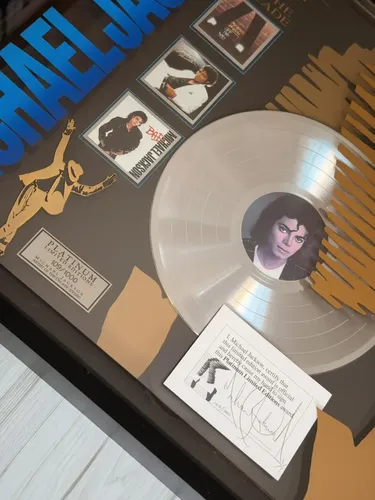 Quadro Michael Jackson Artist Of The Decade Disco Platina