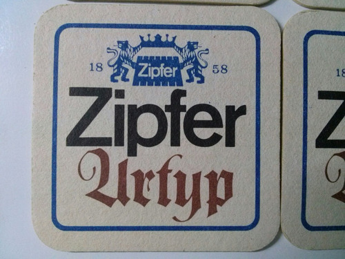 4 Posavasos Cerveza Zipfer,doble Faz