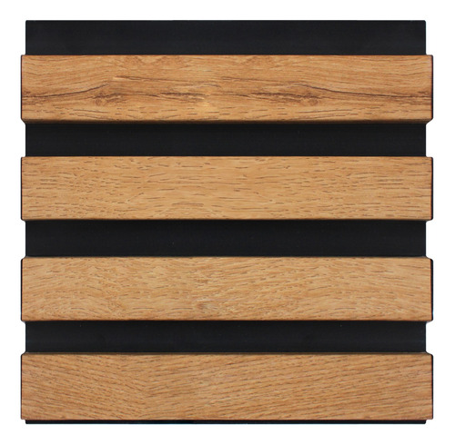 Lambrin Decorativo Panel Wpc Fondo Negro Woodart By castel