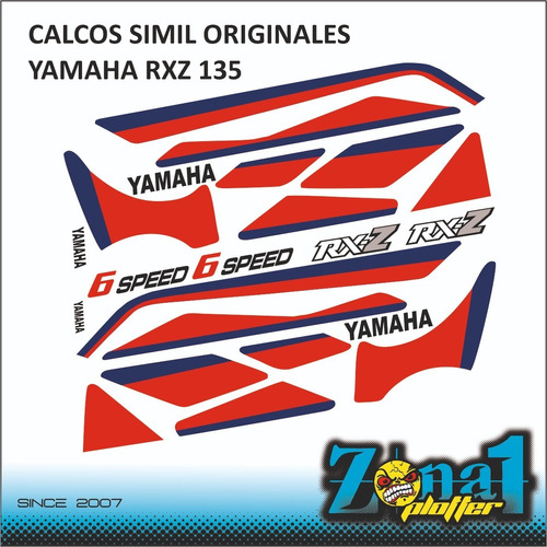 Kit Calcos Símil Original Yamaha Rxz 135