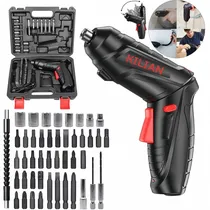 Comprar Atornillador inalámbrico, Juego De Destornillador Eléctrico Taladro Inalámbrico Recargable Portátil Atornillador inalámbrico KILIAN ETHAN De 3.6v, Kit De 47 Piezas, Juego De herramientas electricas