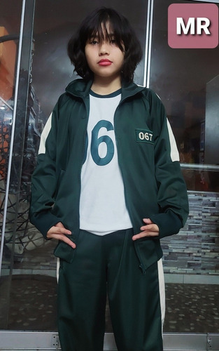 Imagen 5 de 10 de Disfraz Del Juego De Calamar, Conjunto, Uniforme Squad Game
