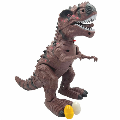 Brinquedo Dinossauro Com Som Luz Dino T-rex Anda Se Mexe