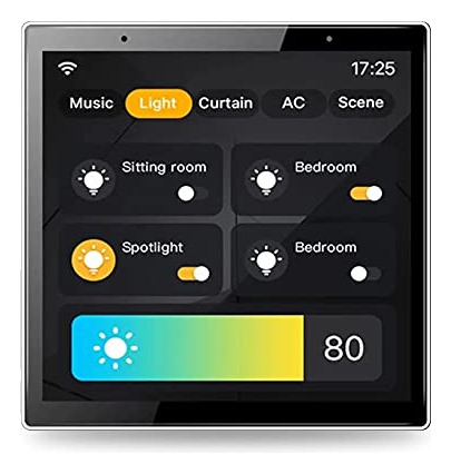 Smart Home Control Panel, Dimmer And Background Music P...