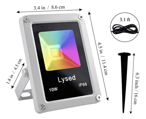 Luces De Paisaje De Color Lisado, 10 W, Bajo Voltaje, 12 V,