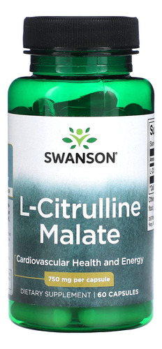 L-citrulina Malato - 60 Capsulas - Swanson