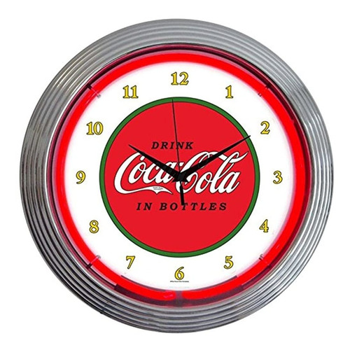 Neonetics Bebe Coca Cola 1910 Reloj De Pared De Neon Clasi