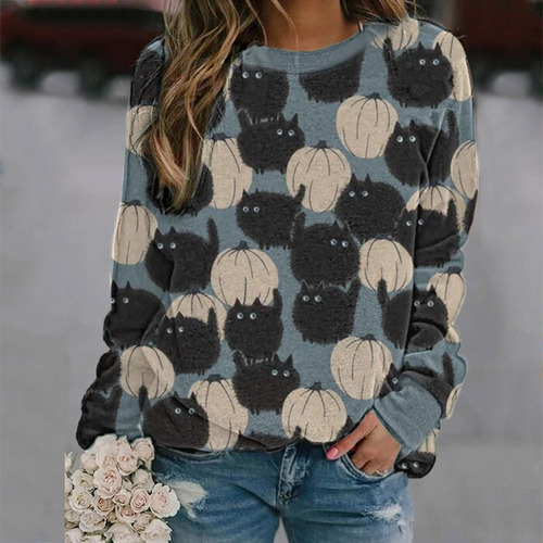 Blusa R For Mujer, Sudadera Casual De Manga Larga Con Estam