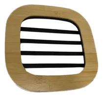 Comprar Posa Pavas Y Ollas De Bamboo Marrón Claro Y Acero