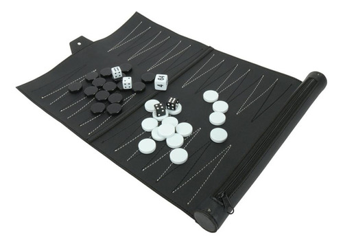 / Classic Portable Family Pu Leather Roll-up Tournament