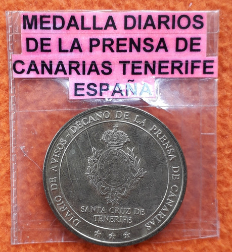 Medalla Santa Cruz De Tenerife España