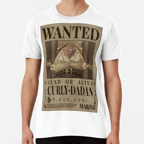 Remera Curly Dadan One Piece Mountain Bandit Bounty Poster A