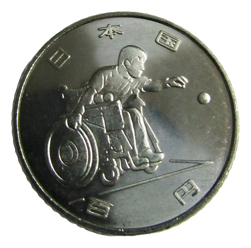 Japón Moneda 100 Yenes 2018 Juegos Paraolimpicos Tokyo Unc