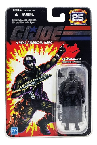 Hasbro - G.i.joe - 25th Anniversary - Snake Eyes Commando 