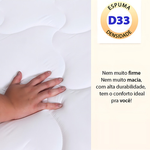 Cama Box com Colchão King D33 a Vácuo Ortopédico Rainbow 193x203cm BF Colchões