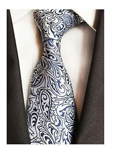 Corbata De Lujo Para Hombre Con Diseño De Cachemira Y Lazos