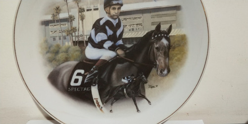 Plato Jocker Bill Shoemaker Horse Race Edicion Limitada 1996 (Usado)